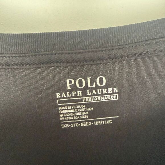 Polo Ralph Lauren Men’s 3XB Black Performance Short Sleeve Tee - Picture 2 of 4